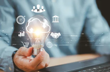 Smart Business Solutions showing lightbulb